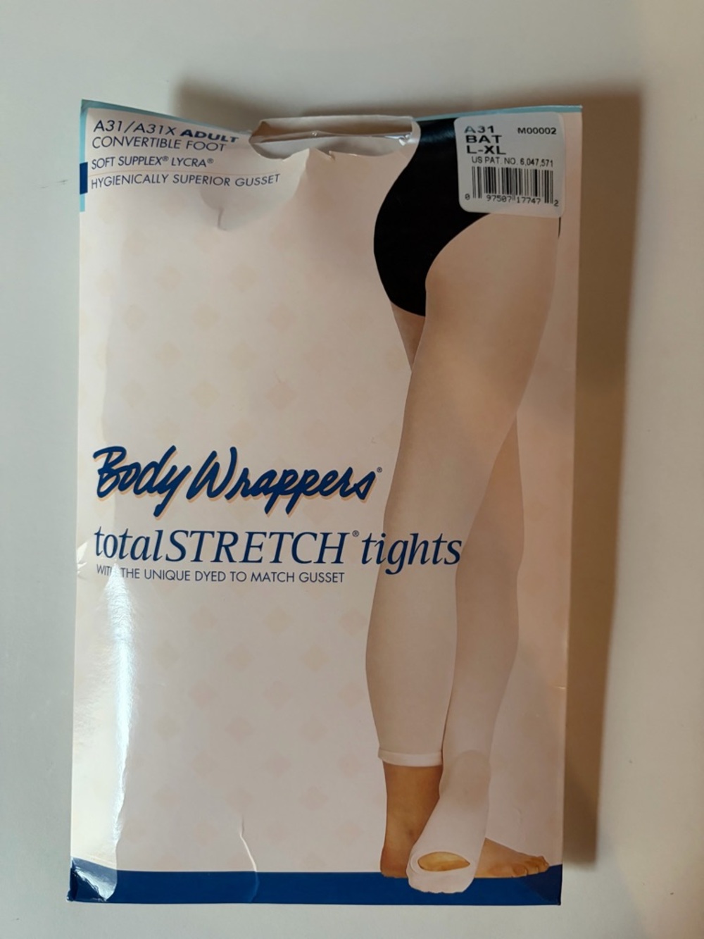 Body Wrappers TotalSTRETCH Tights in ballet pink